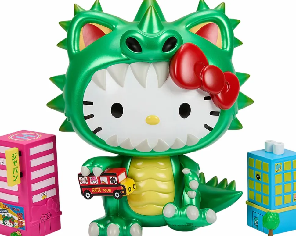 Hello Kitty - Hello Kitty Kaiju Cosplay Metallic Green Edition 8" Vinyl Figure
