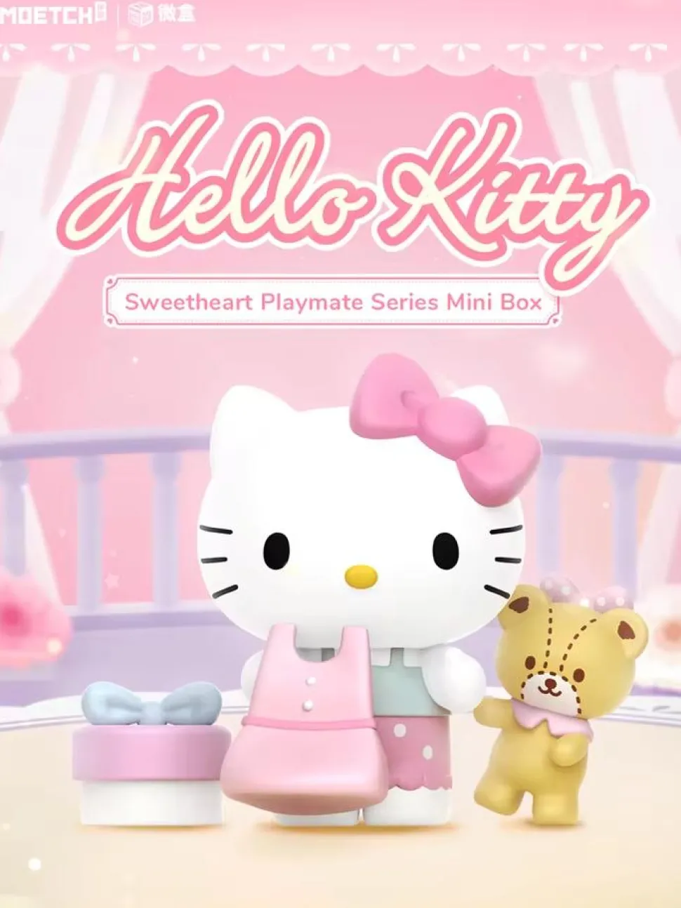 Hello Kitty - Sweetheart Playmate Mini Box Pro Blind Box (Display of 8)