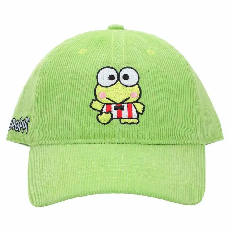 Hello Kitty and Friends - Keroppi Embroidered Adjustable Corduroy Hat