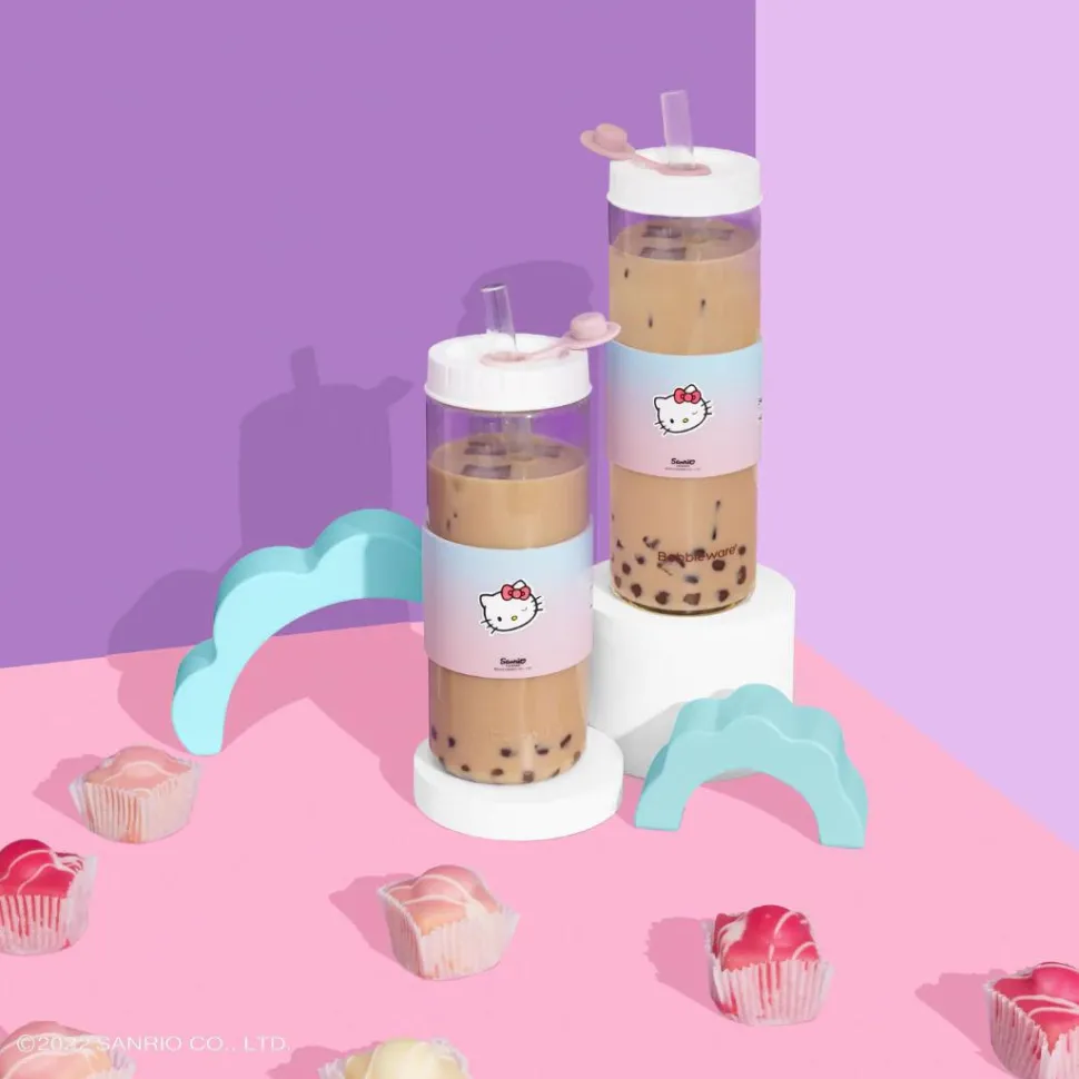 Hello Kitty and Friends - Hello Kitty (Ombre) Bobbleware 700ml Borosilicate Glass Reusable Tumbler