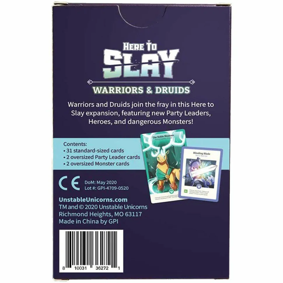 Here to Slay - Warriors & Druids Card Game Expansion Pack