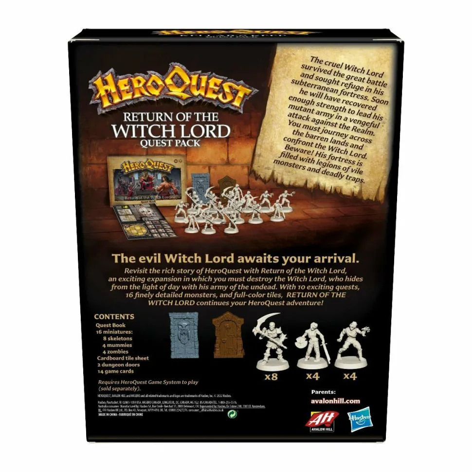 HeroQuest - Return of the Witch Lord Quest Board Game Expansion Pack