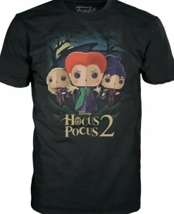 Hocus Pocus 2 - Sanderson Sisters Pop! Tees Unisex Black T-Shirt