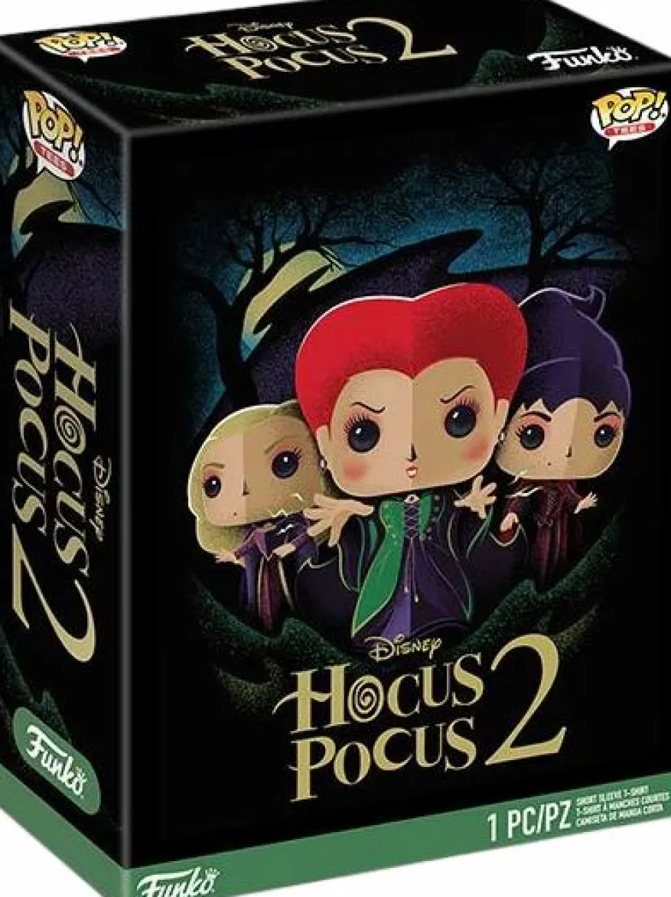 Hocus Pocus 2 - Sanderson Sisters Pop! Tees Unisex Black T-Shirt