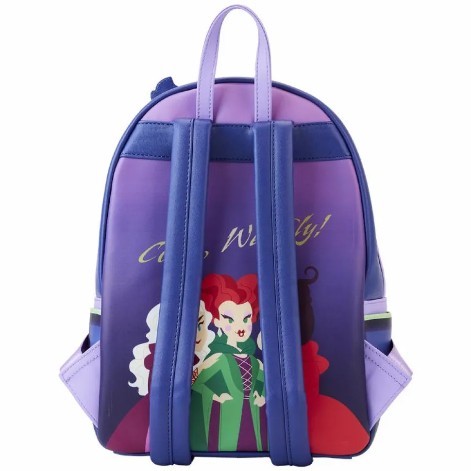 Hocus Pocus - Sanderson Sisters House Glow in the Dark 12" Faux Leather Mini Backpack