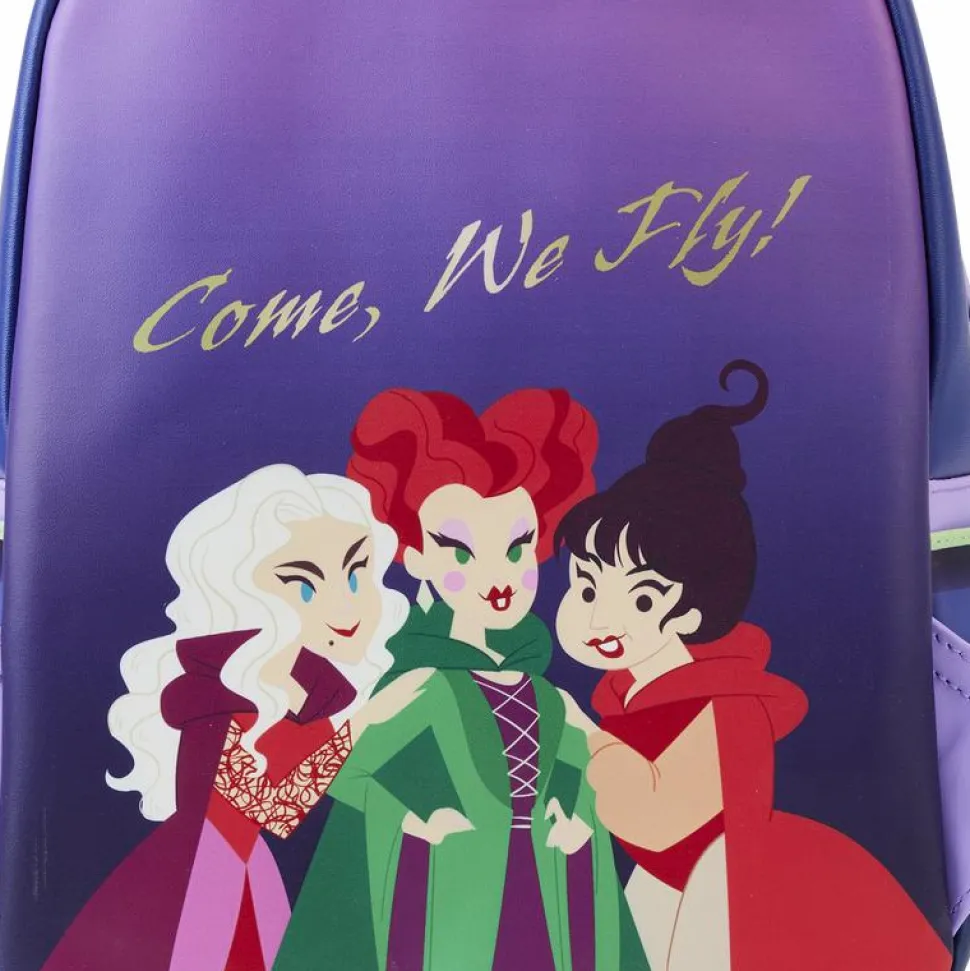 Hocus Pocus - Sanderson Sisters House Glow in the Dark 12" Faux Leather Mini Backpack