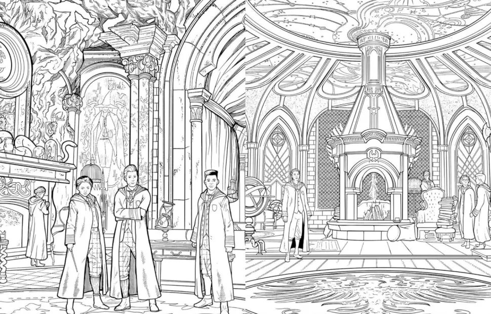 Hogwarts Legacy - The Official Colouring Book Paperback Book