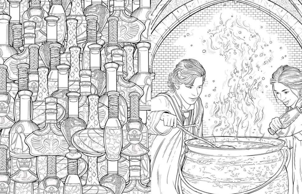 Hogwarts Legacy - The Official Colouring Book Paperback Book