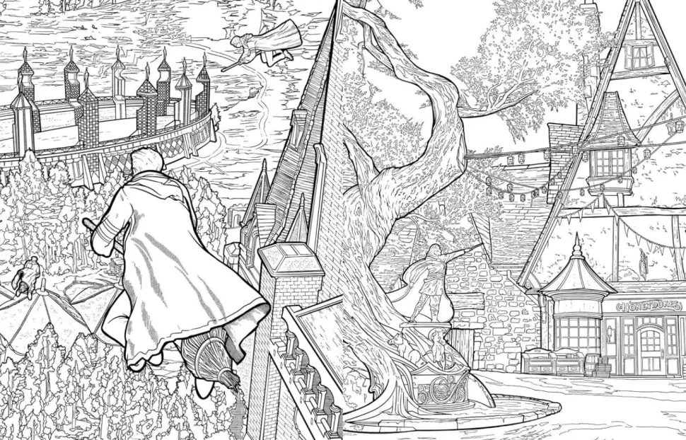 Hogwarts Legacy - The Official Colouring Book Paperback Book