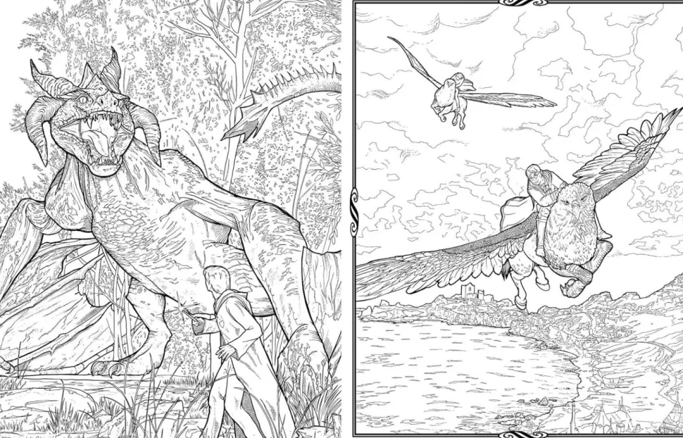 Hogwarts Legacy - The Official Colouring Book Paperback Book