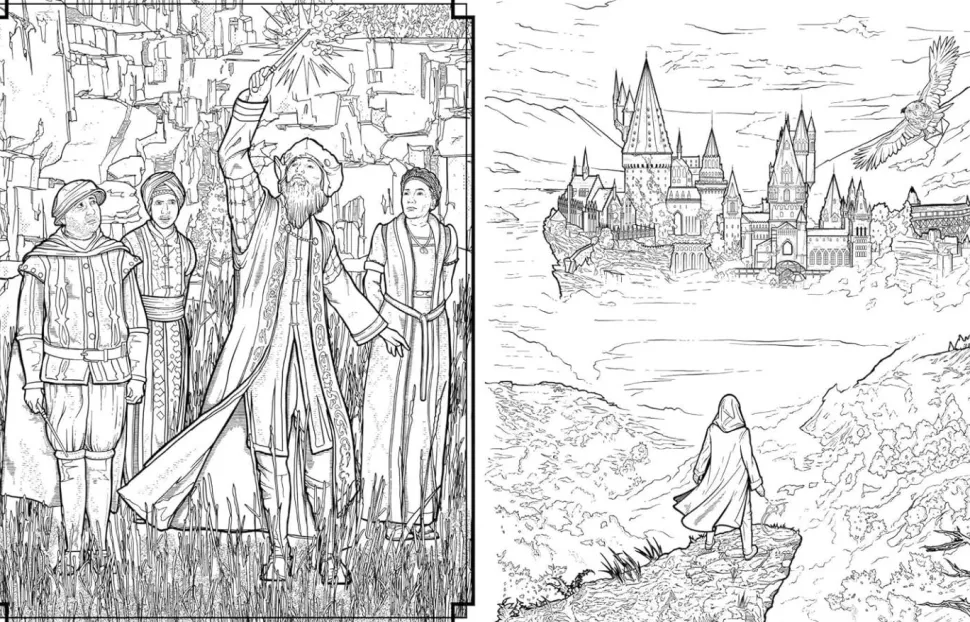 Hogwarts Legacy - The Official Colouring Book Paperback Book