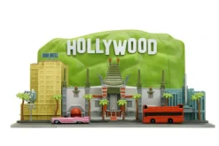 Hollywood 100 - Hollywood Sign 100th Anniversary featuring the Walk of Fame Nano Scene 1.65" Scale Die-Cast Diorama