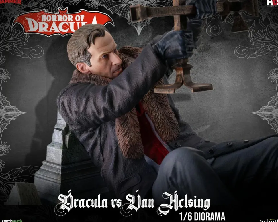 Horror of Dracula (1958) - Dracula vs. Van Helsing 1/6th Scale Diorama Statue
