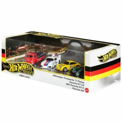 Hot Wheels - German Racers Hot Wheels Premium Collector Set Real Riders 1/64th Scale Die-Cast Vehicle Replica 4-Pack