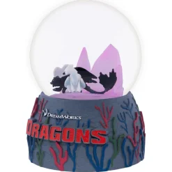 How to Train Your Dragon - Toothless & Light Fury Light-up Snowglobe