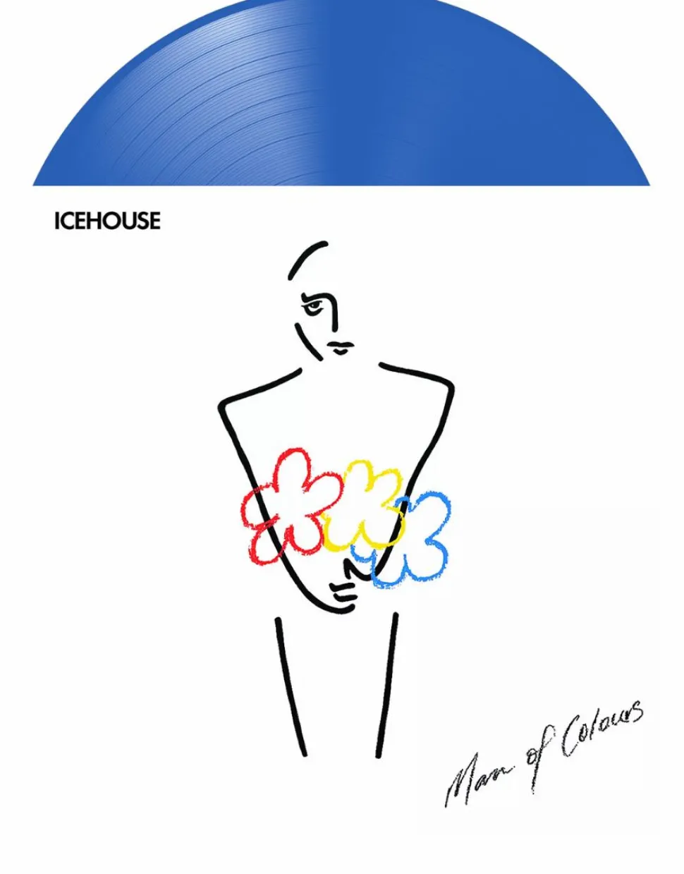 Icehouse - Man Of Colours LP Vinyl Record (Blue Coloured Vinyl)