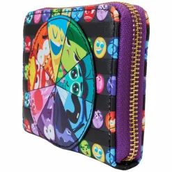 Inside Out 2 - Core Memories 4" Faux Leather Zip-Around Wallet