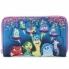 Inside Out - Control Panel Glow in the Dark 5” Faux Leather Zip-Around Wallet