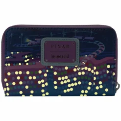 Inside Out - Control Panel Glow in the Dark 5” Faux Leather Zip-Around Wallet