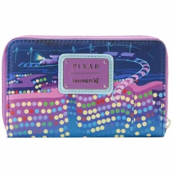 Inside Out - Control Panel Glow in the Dark 5” Faux Leather Zip-Around Wallet