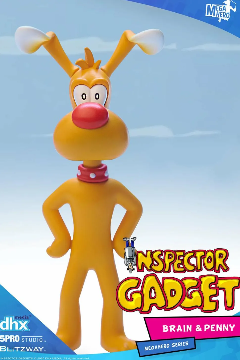 Inspector Gadget - Brain & Penny 1/12th Scale Action Figures (Set of 2)
