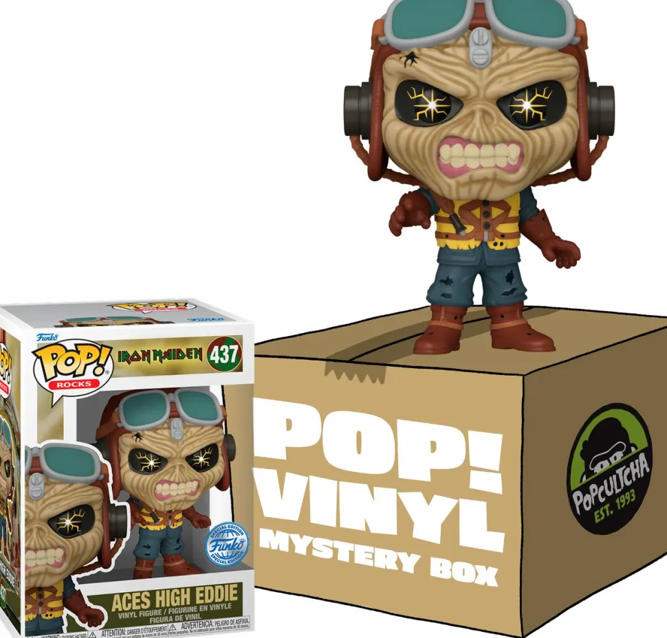 Iron Maiden - Aces High Eddie Mystery Box (Includes Eddie & 3 Exclusive Pop! Vinyl Figures)