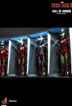 Iron Man 3 - Hall of Armor 1/6th Scale Hot Toys Action Figure Diorama Accessory (Set of 4)