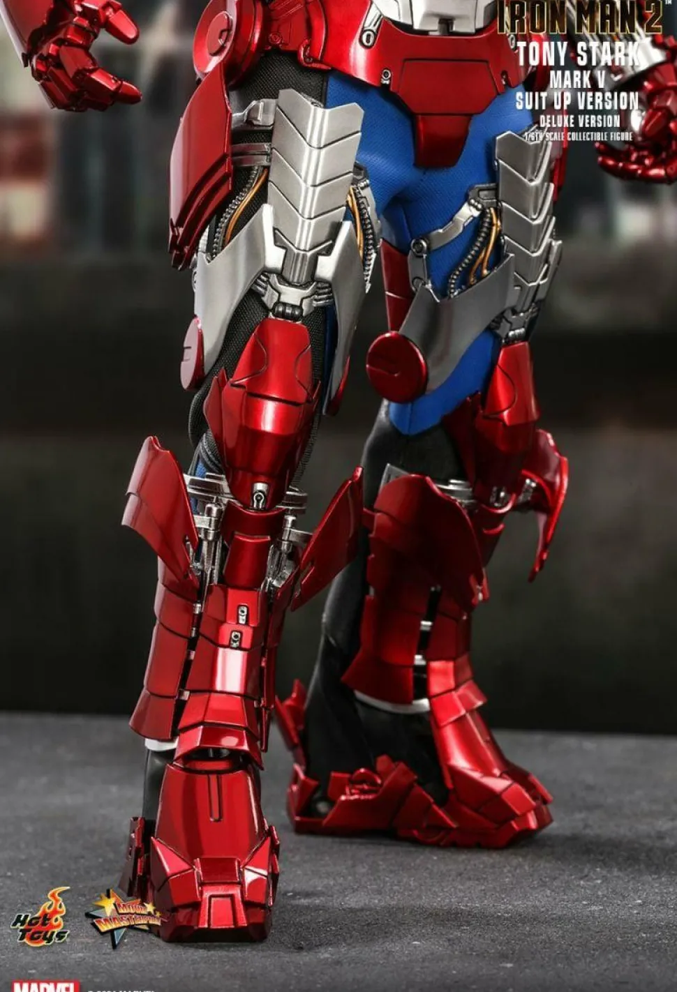 Iron Man 2 - Tony Stark Mark V Suit Up Version Deluxe 1/6th Scale Hot Toys Action Figure