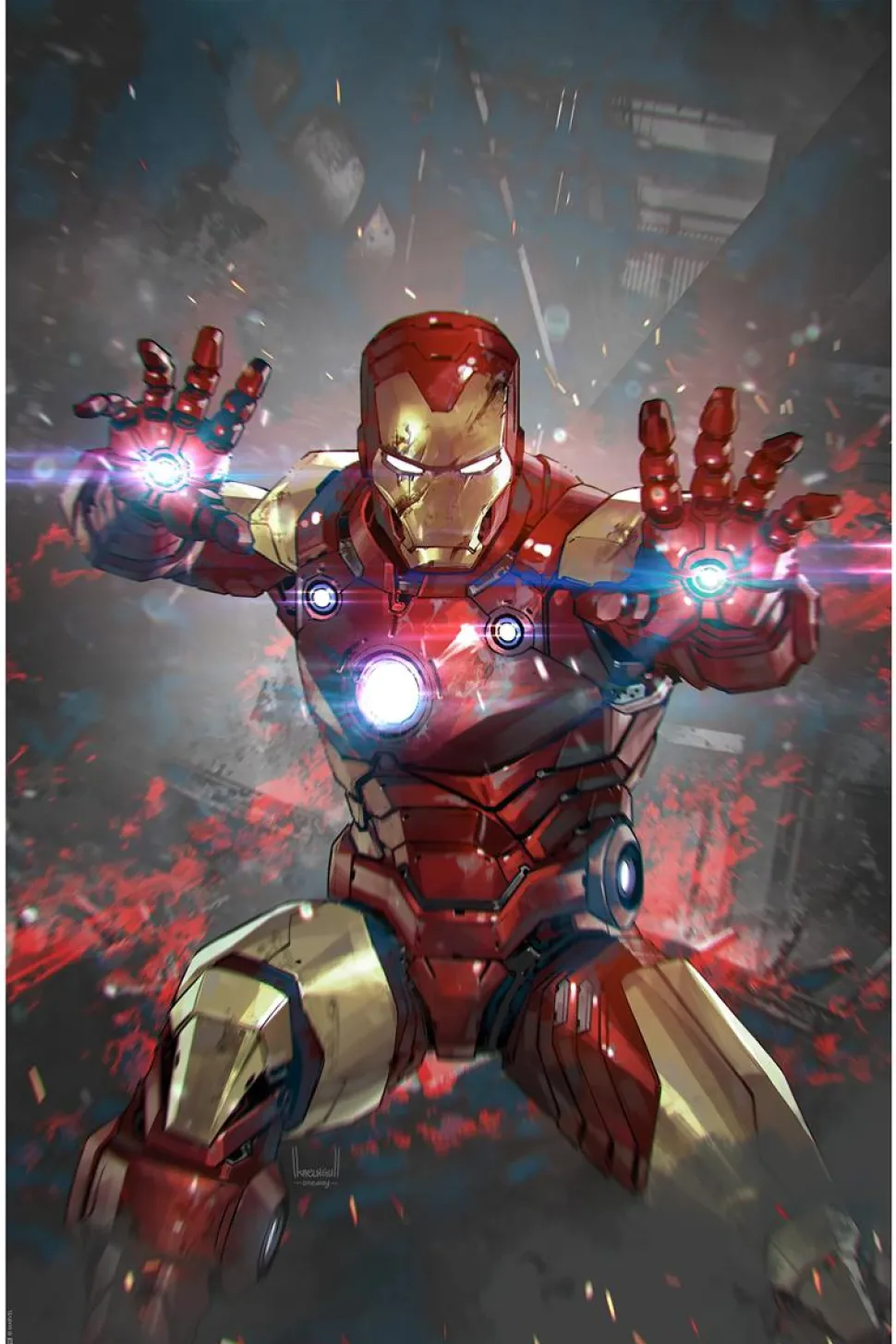 Iron Man - Invincible Iron Man (Vol. 4) #1 Variant Cover Fine Art Print by Kael Ngu