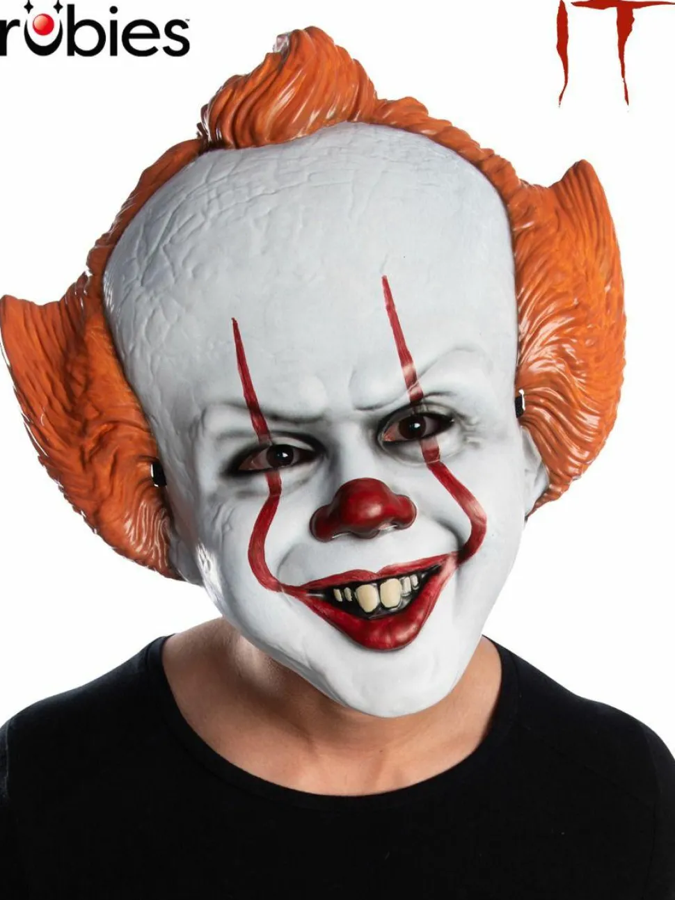 It Chapter Two - Pennywise Adult Vacuform Moulded Mask (One Size Fits Most)