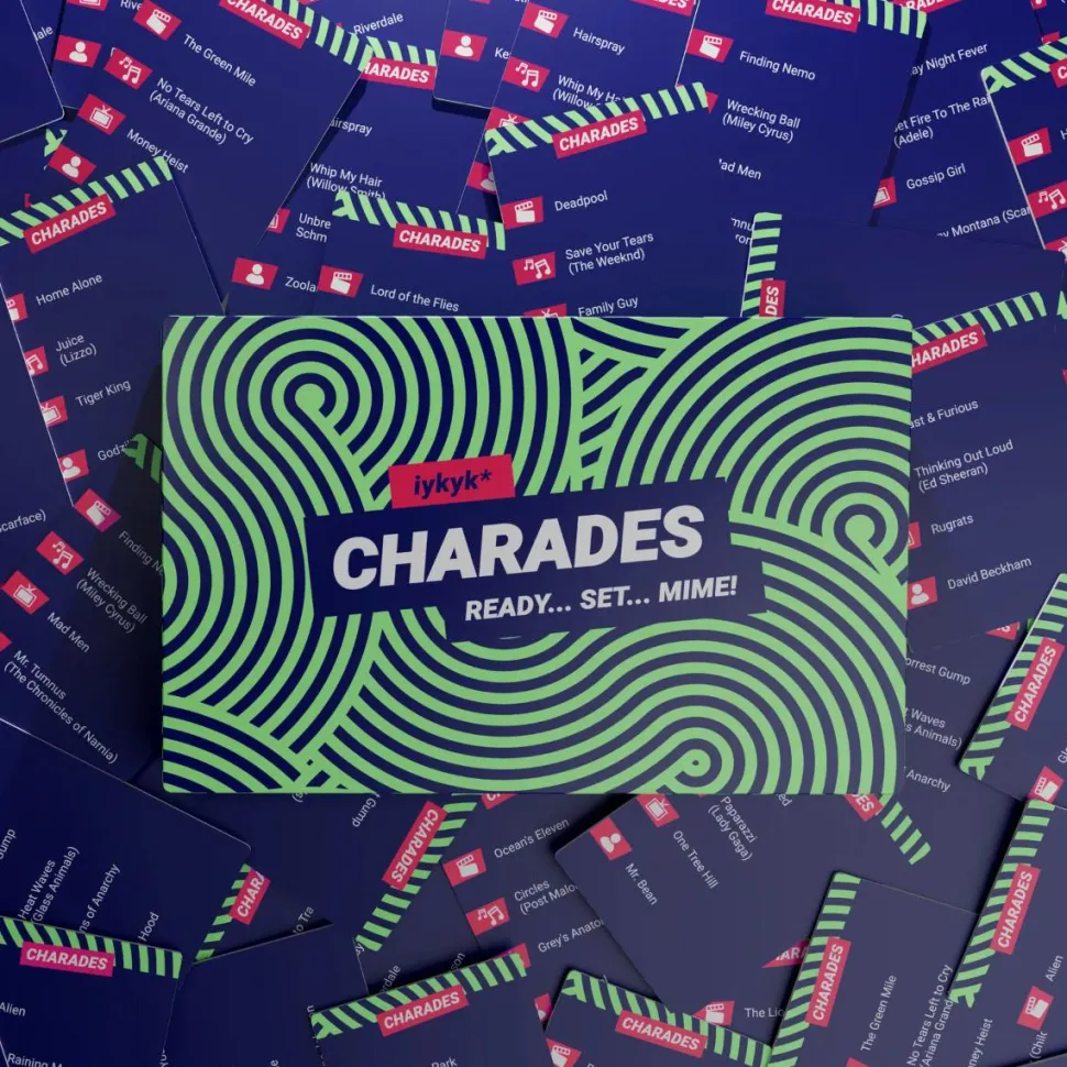 IYKYK - Charades: Ready... Set... Mime! Edition Trivia Card Game