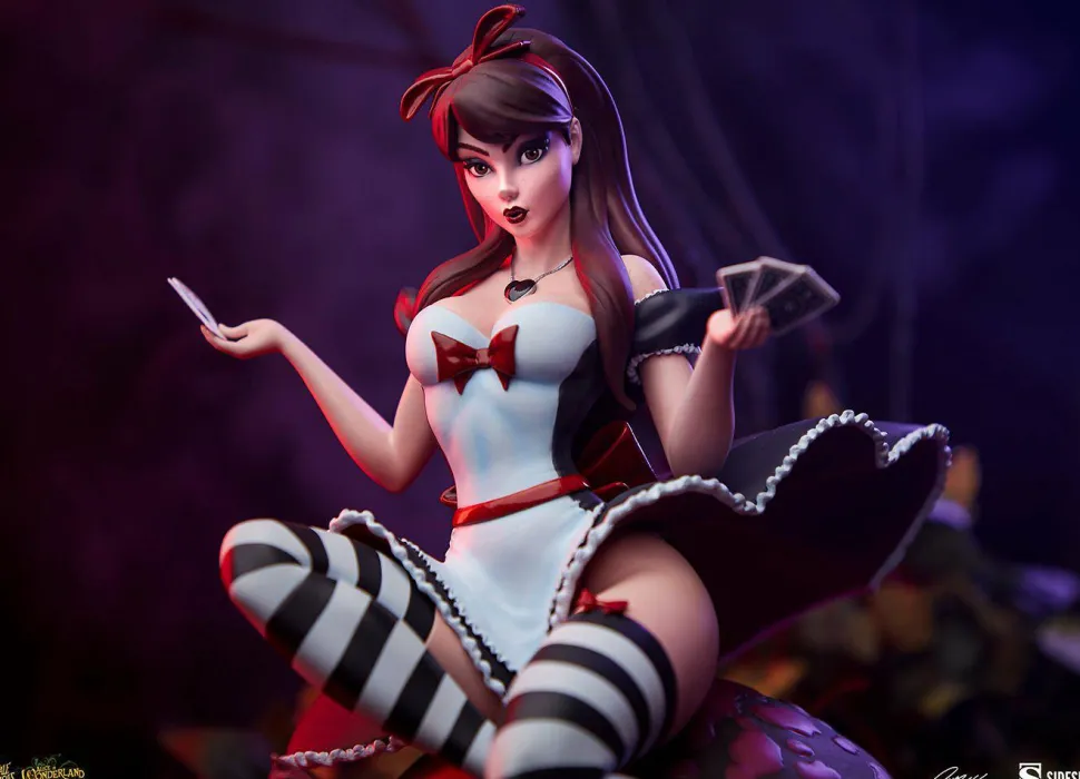 J. Scott Campbell’s Fairytale Fantasies - Alice in Wonderland Game of Hearts Edition 13” Statue