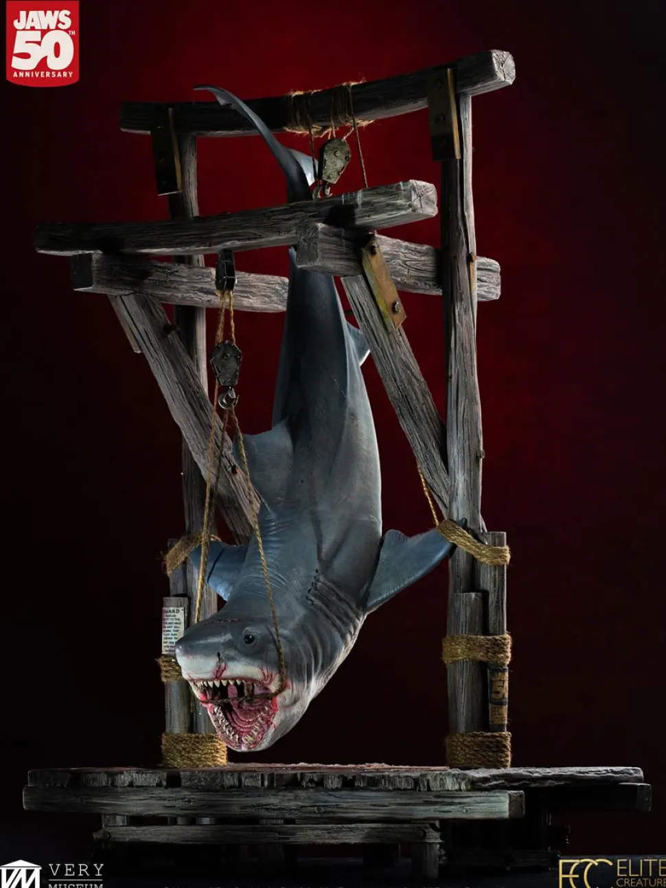 Jaws - Hanging Shark 1/12th Scale Maquette Statue