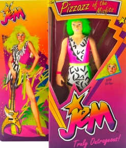 Jem and The Holograms - Jem & Pizzaz ReAction 3.75” Action Figure Bundle (2022 SDCC Exclusive) (Set of 2)