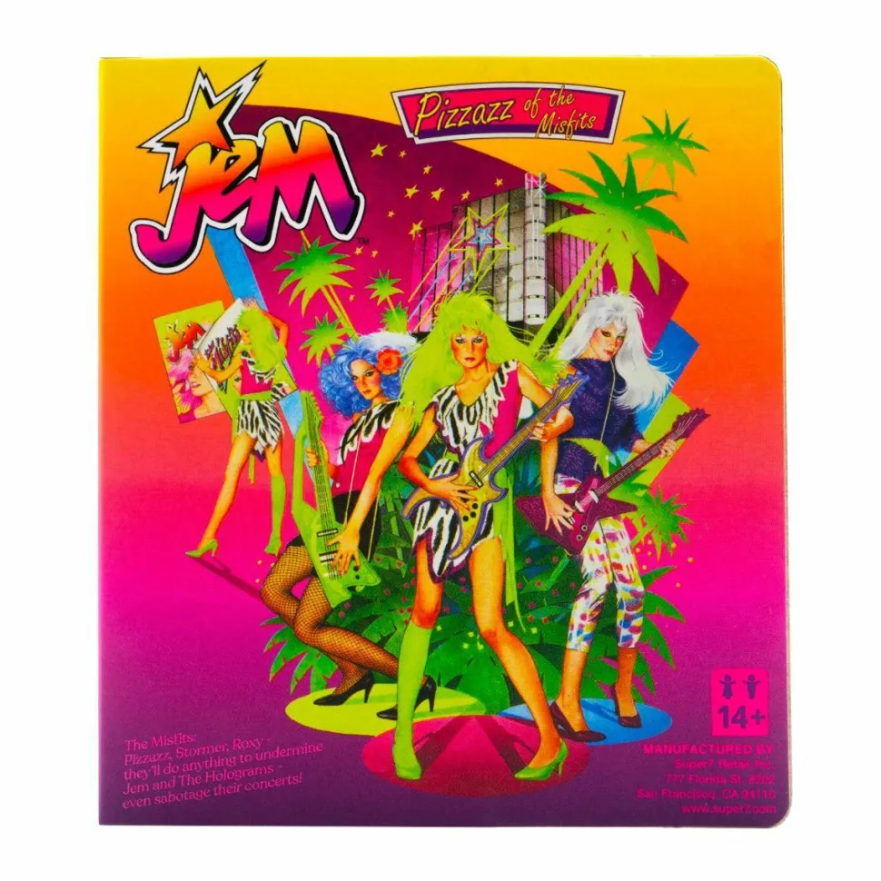 Jem and The Holograms - Pizzazz ReAction 3.75” Action Figure in Box Packaging (2022 SDCC Exclusive)