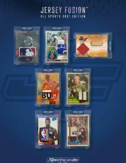 Jersey Fusion - All Sports ( NBA , NFL , NHL , MLB ) 2021 Edition Trading Card Pack (1 Card)