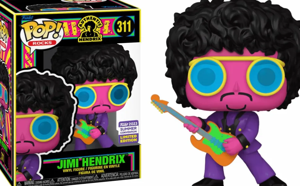 Jimi Hendrix - Jimi Hendrix Blacklight Pop! Vinyl Figure