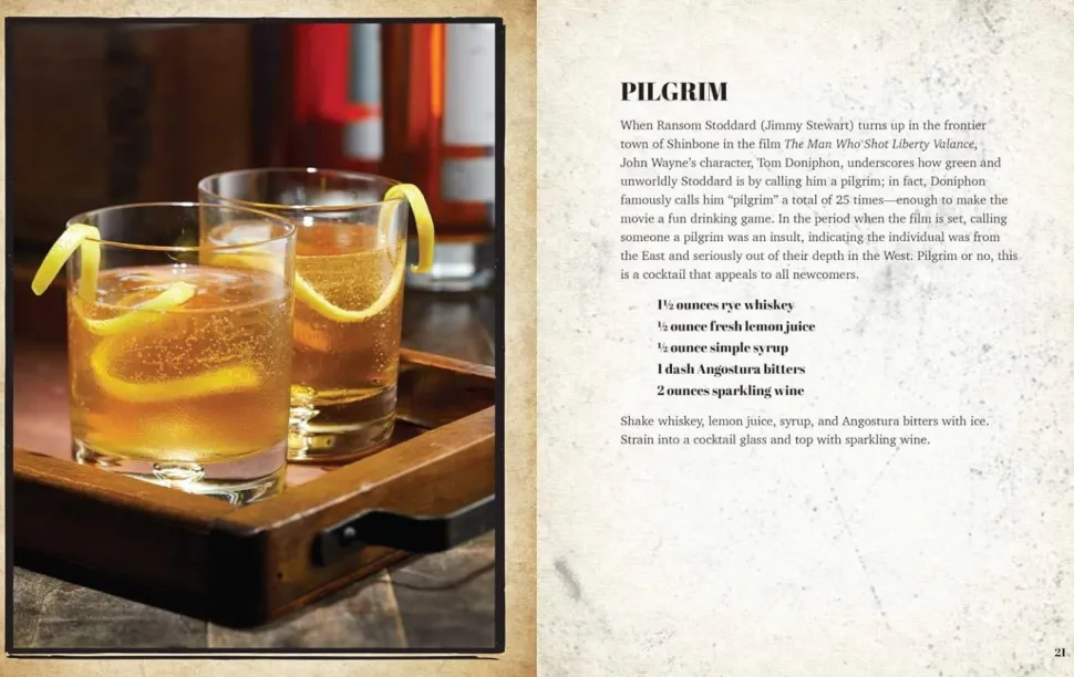 John Wayne - The Official Cocktail Book Hardcover Book