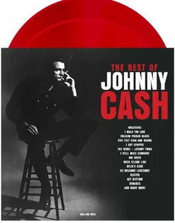 Johnny Cash - The Best of Johnny Cash 2xLP Vinyl Record (Red Coloured Vinyl)