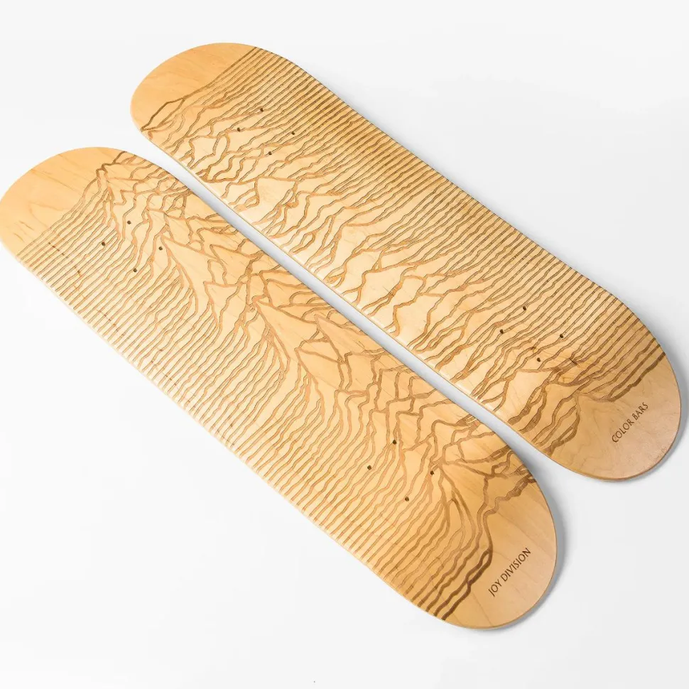 Joy Division - Joy Division x Color Bars Unknown Pleasures 8.25" Skateboard Deck Set (Set of 2) (Decks Only)
