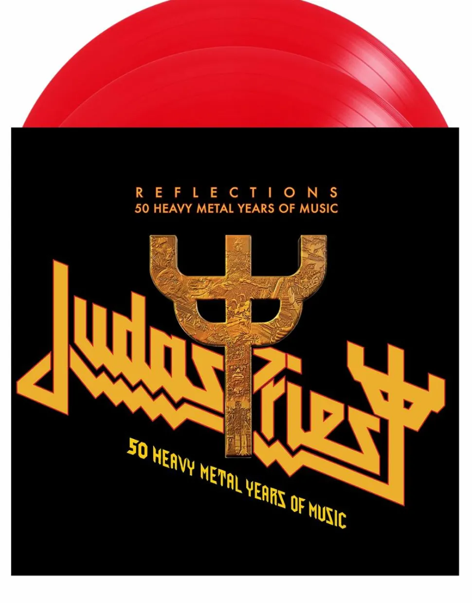Judas Priest - Reflections: 50 Heavy Metal Years Of Music 2xLP Vinyl Record (Red Coloured Vinyl)