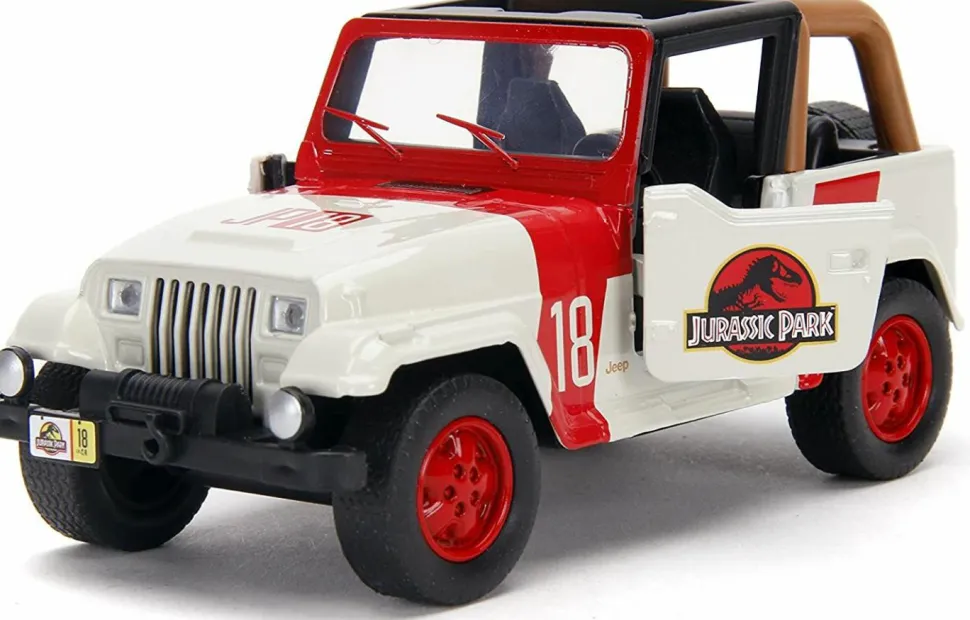 Jurassic Park - 1992 Jeep Wrangler Hollywood Rides 1/32 Scale Die-Cast Vehicle Replica