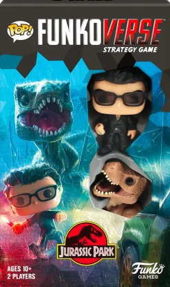 Jurassic Park - Ian Malcolm & Tyrannosaurus Rex Pop! Funkoverse Strategy Game 2-Pack