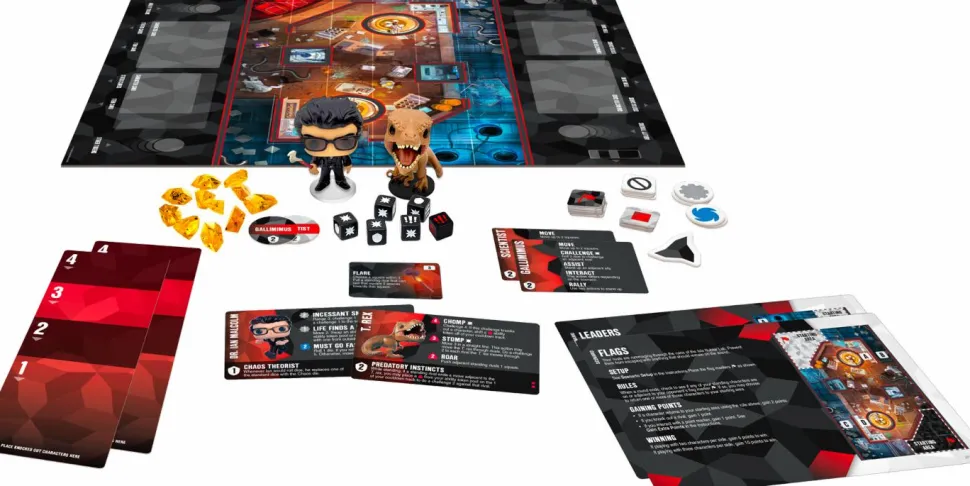 Jurassic Park - Ian Malcolm & Tyrannosaurus Rex Pop! Funkoverse Strategy Game 2-Pack