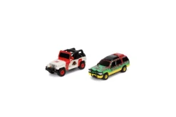 Jurassic Park - Jurassic Park Gate with Jeep Wrangler & Ford Explorer Nano Hollywood Rides Nano Scene 1.65