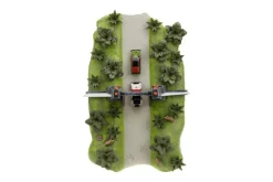 Jurassic Park - Jurassic Park Gate with Jeep Wrangler & Ford Explorer Nano Hollywood Rides Nano Scene 1.65