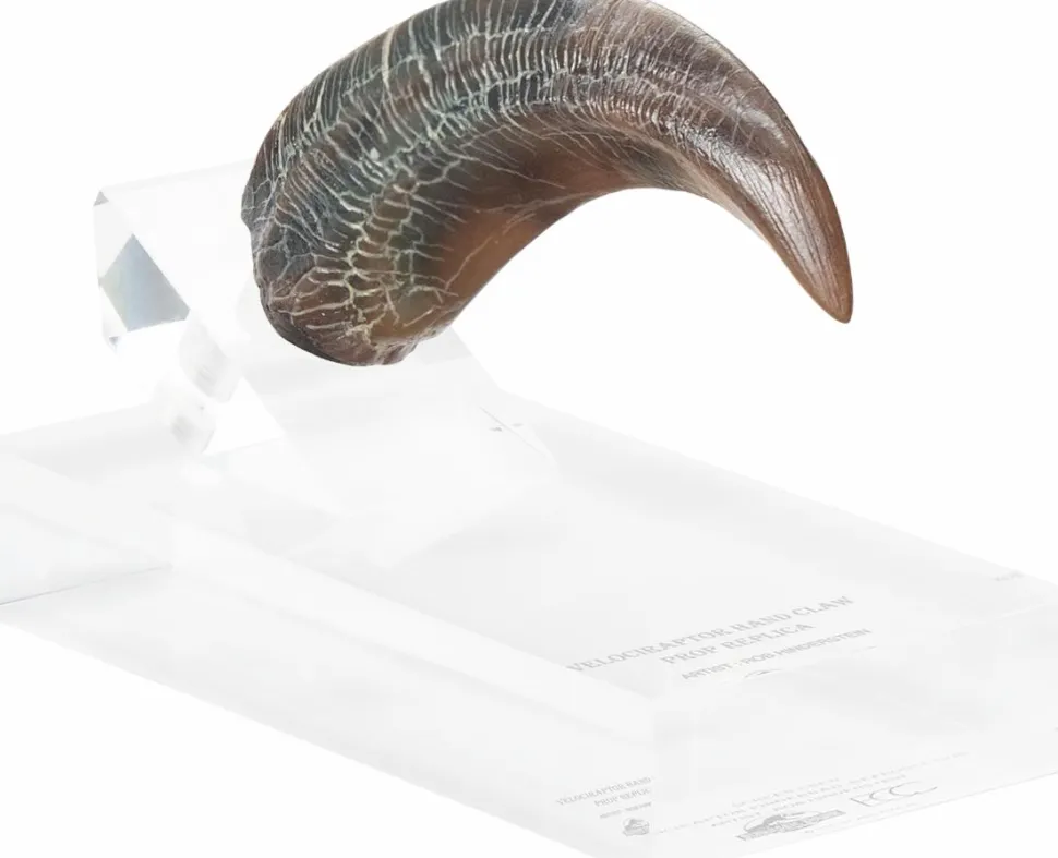 Jurassic Park - Screen Used Velociraptor Hand Claw Reproduction 1:1 Scale Life-Size Prop Replica