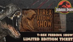 Jurassic Park - T-Rex Feeding Show Limited Edition Metal Ticket Replica