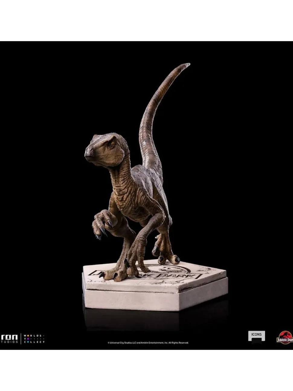 Jurassic Park - Velociraptor B Icons 3.5” Statue