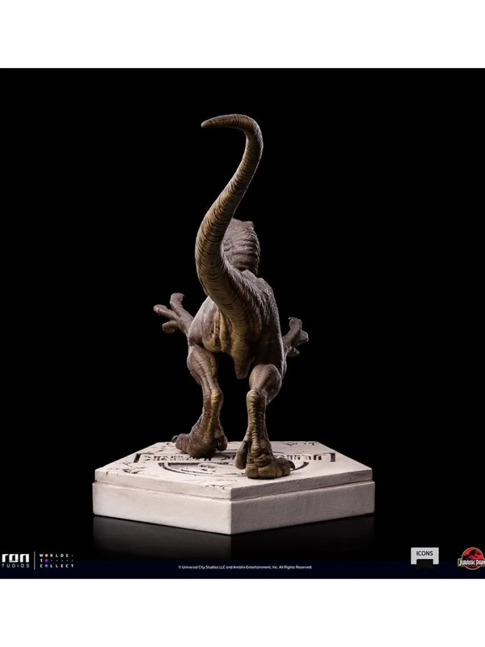 Jurassic Park - Velociraptor A Icons 3.5” Statue